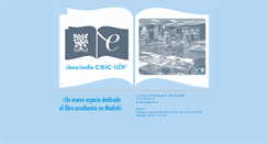 Desktop Screenshot of libreriacientificacsic-une.com